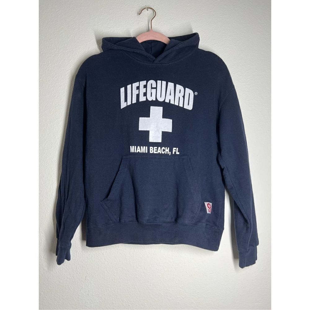 Lifeguard hoodie Kids size L ( 14-16) Blue White